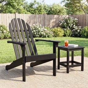 Cadeira Adirondack 93 x 66 x 86 cm em madeira de acácia (MESA NÃO INCLUIDA) com assento inclinado e encosto alto ergonómico, com ripas, para alpendre,