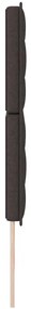 Cabeceira Design Linhas Castanho Escuro 180 cm Tecido