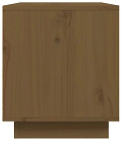 Móvel de TV 80x35x40,5 cm madeira de pinho maciça castanho mel