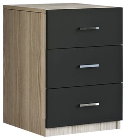 Gaveta VO3 – Carvalho/Preto – 44,5x61,8x46,6 cm