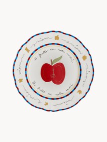 Prato de pequeno-almoço em porcelana artesanal Apple