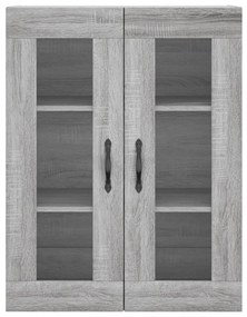 Armário alto 69,5x34x180 cm derivados de madeira sonoma cinza
