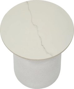 MESA DE APOIO FUSH Ø 40X47 CM BRANCA