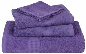 Toalhas de mãos 2 pcs 30x30 cm 360 gsm 100% algodão roxo