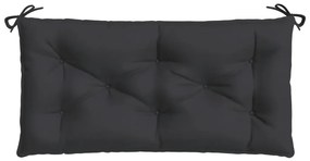 Almofadão p/ banco de jardim 100x50x7 cm tecido oxford preto