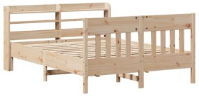 Cama sem colchão 120x190 cm madeira de pinho maciça