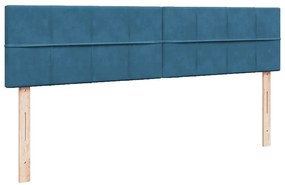 Estrutura de cama otomana com colchão 200x200 cm azul escuro