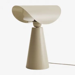 Candeeiro De Mesa ↑35 Cm Em Ferro Conby Tapioca Bege - Sklum