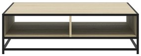 Mesa centro 100x100x30 cm deriv. madeira/metal carvalho sonoma