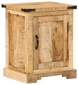 Mesa de cabeceira 40x35x50 cm madeira de mangueira maciça