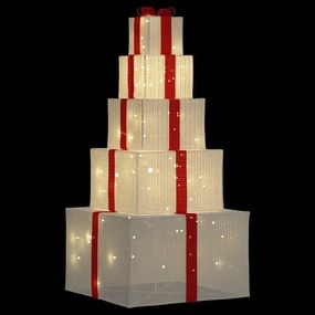 Decoração de Natal caixa de presente 250 LED branco quente