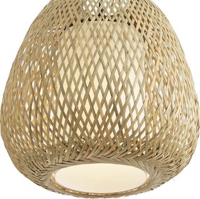 Candeeiro suspenso Japandi Bambu 30cm IP44 - Moana