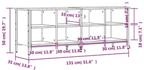 Sapateira Kiri - Com 8 Compartimentos - Cor Carvalho Sonoma - 131x35x5