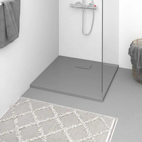 Base de chuveiro SMC 80x80 cm cinzento