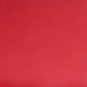 Poltrona reclinável couro artificial vermelho