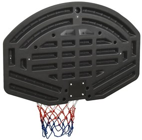 Tabela de basquetebol 90x60x2 cm polietileno preto