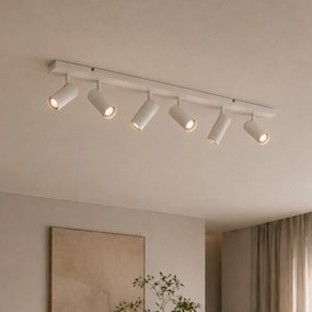 Plafon moderno bege 100cm 6-luzes ajustável - Renna