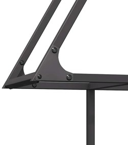 Suporte para lenha 80x25x90 cm aço laminado a frio preto