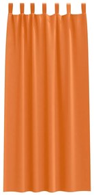 Cortinas 2 pcs Laranja Brilhante 260 x 140 cm Poliéster