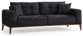 Sofá-cama de 3 Lugares Sinor – Antracite – 225x92x75 cm