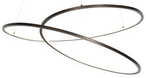 Candeeiro Pendente Design Bronze 72 cm com LED dimmer 3 níveis - Rowan