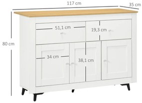 Aparador Barkley de 117 cm - Design Moderno