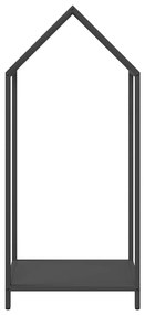 Suporte para lenha 40x25x90 cm aço laminado a frio preto