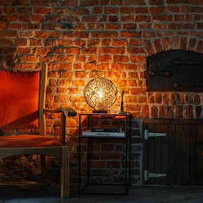 Candeeiro de mesa Art Deco dourado - Maro