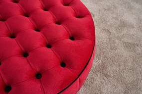 Pouffe Jasmin – Vermelho – 65x42x65 cm