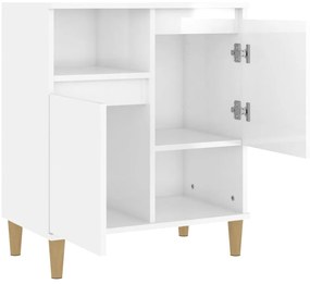 Aparador 60x35x70 cm derivados de madeira branco brilhante