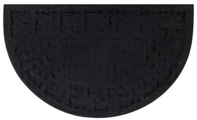 Tapete de porta semicircular 45x75 cm borracha e fibra de coco