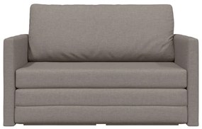 Sofá-Cama 2 em 1 Taupe 124x71x78 cm Tecido