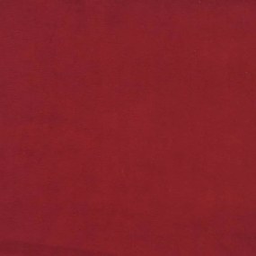 Sofá-cama de 2 lugares veludo vermelho tinto