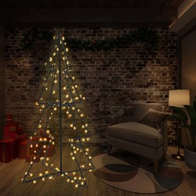 51006 vidaXL Árvore de Natal em cone 240 LEDs 115x150 cm interior e exterior