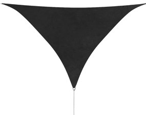 Toldo em tecido Oxford triangular 5x5x5 m antracite