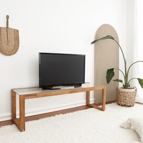 Móvel de TV Via – Madeira – 130 cm x 40 cm x 40 cm