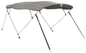 Toldo de 4 arcos Bimini c/ paredes laterais 243x(185-198)x137cm