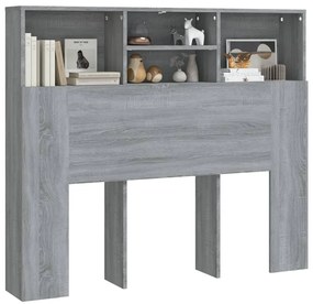 Armário de cabeceira 120x19x103,5 cm sonoma cinzento
