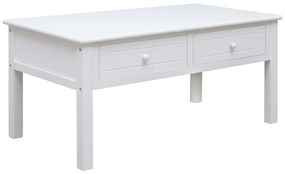 vidaXL Mesa de centro 100x50x45 cm madeira branco