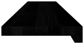 Soleiras da janela 2 pcs 100x20x2 cm carvalho castanho-escuro