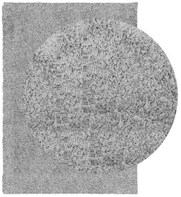 Tapete shaggy de pelo alto PAMPLONA 160x230 cm cinzento