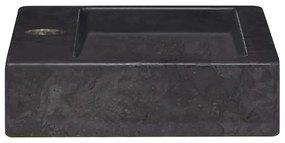 Lavatório de parede 38x24x6,5 cm mármore preto