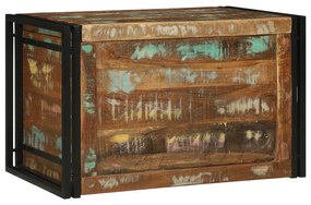 Caixa de Armazenamento Multicolorido 80x50x50 cm Madeira Sólida Recupe