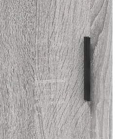 Armário alto 69,5x34x180 cm derivados de madeira sonoma cinza