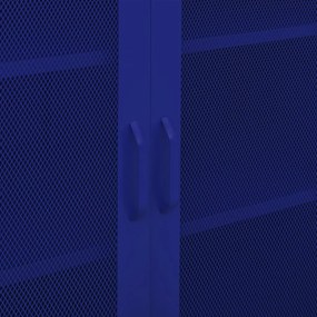 Armário de arrumação aço 80x35x101,5 cm azul-marinho