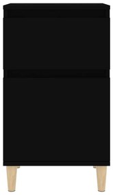 Mesa de cabeceira 40x35x70 cm preto