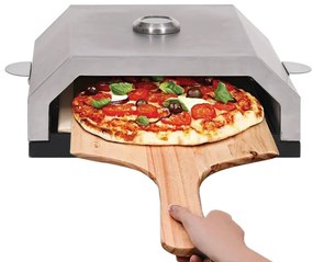 Forno de piza c/ pedra cerâmica p/ churrasqueira carvão ou gás