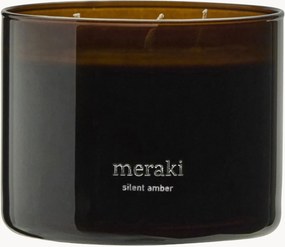 Vela perfumada com três pavios Silent Amber (tabaco)