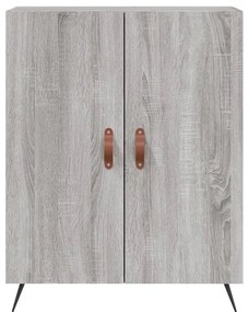 Armário alto 69,5x34x180 cm derivados de madeira sonoma cinza