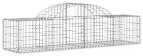 Cestos gabião arqueados 18pcs 200x50x40/60 cm ferro galvanizado